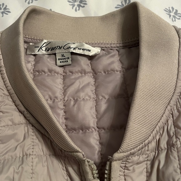 Quilted Long Jacket in Light tan - Picture 2 of 4